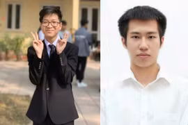 Hai thủ khoa toàn quốc khối A00 là nam sinh Hà Nội: Nguyễn Nam Phong (trái) và Nguyễn Tự Quyết.