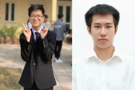 Hai thủ khoa toàn quốc khối A00 là nam sinh Hà Nội: Nguyễn Nam Phong (trái) và Nguyễn Tự Quyết.
