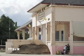 Trạm kiểm soát biên giới Ban Pakkad ở quận Khlong Yai, tỉnh Chanthaburi, Thái Lan, ngày 16/6/2025. (Ảnh: THX/TTXVN)