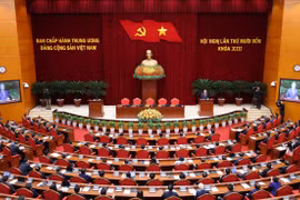 Phiên bế mạc Hội nghị lần thứ 14 Ban Chấp hành Trung ương Đảng khóa XIII. (Ảnh: Lâm Khánh/TTXVN)