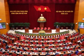 Phiên bế mạc Hội nghị lần thứ 14 Ban Chấp hành Trung ương Đảng khóa XIII. (Ảnh: Lâm Khánh/TTXVN)