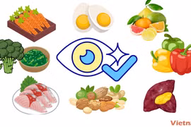 Các thực phẩm giúp tăng cường thị lực. (Ảnh: Vietnam+)