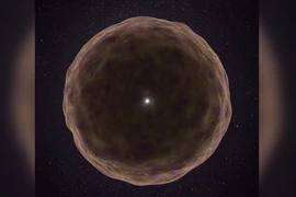 Hình minh họa bên trong một ngôi sao đang phát nổ. (Nguồn: Associated Press)