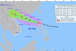 Chiều 3/10, bão Matmo đã đi vào vùng biển phía Đông khu vực Bắc Biển Đông, là cơn bão số 11 trên Biển Đông trong năm 2025. (Nguồn: Trung tâm dự báo khí tượng thủy văn Quốc gia)