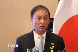 Ông Nguyễn Hùng Nam, Phó Chủ tịch UBND tỉnh Hưng Yên phát biểu khai mạc hội nghị. (Ảnh: Phạm Tuân/TTXVN)