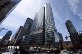 Trụ sở ngân hàng Goldman Sachs ở New York, Mỹ. (Ảnh: AFP/TTXVN)