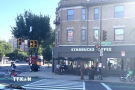 Một góc phố tại trung tâm thủ đô Washington D.C. (Ảnh: Ngọc Quang/TTXVN)