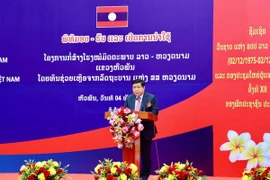 Phó Thủ tướng Nguyễn Chí Dũng phát biểu tại Lễ Khánh thành. (Ảnh: Báo Chính phủ)