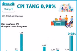 Những yếu tố đẩy chỉ số CPI tháng Một tăng tới 0,98%