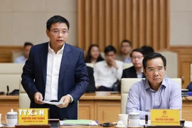 Bộ trưởng Bộ Tài chính Nguyễn Văn Thắng. (Ảnh: Dương Giang/TTXVN)