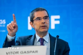 Ông Vitor Gaspar, Giám đốc Bộ phận Tài khóa của IMF. (Ảnh: THX/TTXVN)