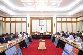 Lễ công bố Quyết định thành lập Hội đồng Tư vấn quốc gia của Ban Chỉ đạo. (Ảnh: Thống Nhất/TTXVN)