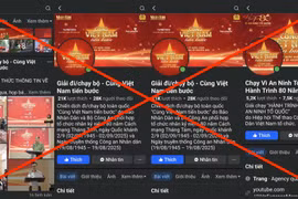 Hàng loạt fanpage giả mạo chương trình. (Ảnh chụp màn hình)
