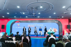 Hiệp hội An ninh mạng Quốc gia (NCA) phối hợp cùng TikTok tổ chức Tọa đàm "Nhận diện bẫy lừa - An tâm vui sắm." (Ảnh: PV/Vietnam+)