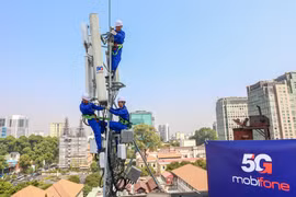 MobiFone trở thành nhà mạng thứ Ba tại Việt Nam cung cấp dịch vụ 5G. (Ảnh: CTV/Vietnam+)