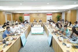 Bộ Khoa học và Công nghệ phối hợp với Liên đoàn Thương mại và Công nghiệp Việt Nam tổ chức họp báo công bố, phát động Giải thưởng "Sản phẩm công nghệ số Make in Viet Nam" năm 2025. (Ảnh: PV/Vietnam+)