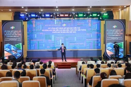 FPT công bố thành lập Nhà máy Kiểm thử và Đóng gói tiên tiến chip bán dẫn FPT. (Ảnh: PV/Vietnam+)