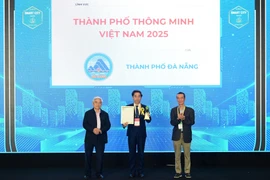 Thành phố Đà Nẵng được xướng tên xuất sắc nhất tại Giải thưởng Thành phố Thông minh Việt Nam 2025. (Ảnh: Minh Sơn/Vietnam+)