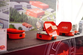 Sản phẩm robot chia chọn tự động của Viettel, với thương hiệu Unitel tại Lào. (Ảnh: Viettel)