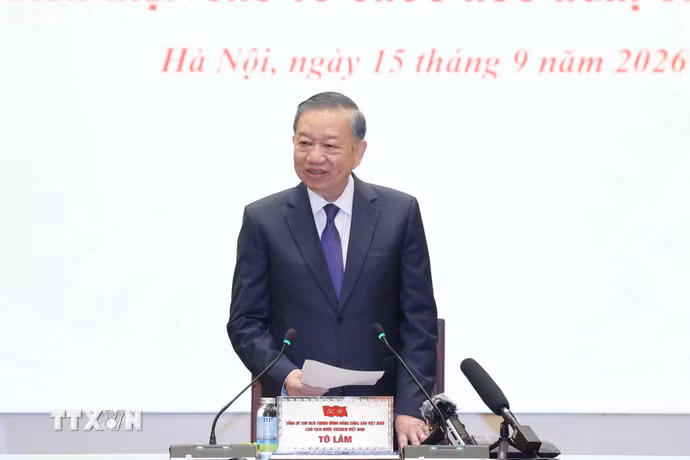 Tổng Bí thư, Chủ tịch nước Tô Lâm phát biểu. (Ảnh: Thống Nhất/TTXVN)