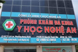 Phòng khám Đa khoa Y học Nghệ An. (Ảnh: Công an cung cấp)
