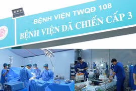 Bệnh viện dã chiến cấp 3 ngay tại thực địa có quy mô 100 giường bệnh, được trang bị hệ thống X quang, bàn mổ, xe xét nghiệm lưu động, dụng cụ phẫu thuật và cơ số thuốc đầy đủ.(Ảnh: PV/Vietnam+)
