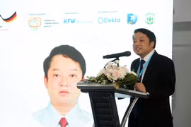 Ông Tống Trần Hà - Phó Cục trưởng Cục Bà mẹ và Trẻ em cho rằng dự án là cơ hội để các bác sỹ và chuyên gia cùng học hỏi, trao đổi kinh nghiệm, tăng cường hợp tác từ các chuyên gia trong nước và quốc tế về ung thư cổ tử cung. (Ảnh: PV/Vietnam+)