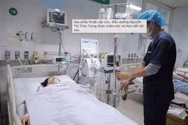 Điều dưỡng Nguyễn Thị Thùy Trang được chăm sóc và theo dõi sát sao. (Ảnh: CTV)