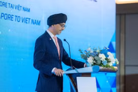 Ông Rajpal Singh - Đại sứ Singapore tại Việt Nam phát biểu tại buổi lễ. (Ảnh: PV/Vietnam+)