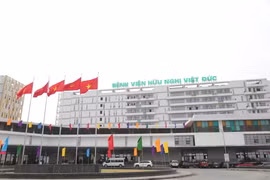 Bệnh viện Hữu nghị Việt Đức cơ sở Ninh Bình. (Ảnh: PV/Vietnam+)