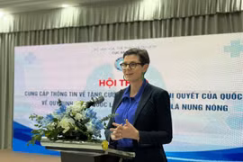 Bà Angela Pratt - Đại diện Tổ chức Y tế Thế giới tại Việt Nam. (Ảnh: PV/Vietnam+)