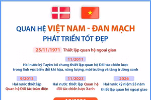Quan hệ Việt Nam-Đan Mạch phát triển tốt đẹp