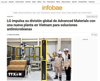 Tờ infobae, một trong những tờ báo hàng đầu của Argentina. (Ảnh: Chụp màn hình)
