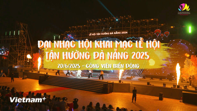 Đêm khai mạc Lễ hội Tận hưởng Đà Nẵng tổ chức 19h ngày 20/6 tại công viên biển Đông sẽ quy tụ nhiều ca sĩ, nghệ sĩ trẻ được yêu thích. (Ảnh: Thanh Phong/Vietnam+) vnp-tanhuongdn-05.jpg