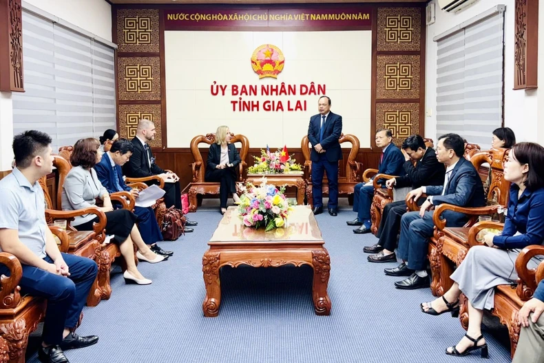 Quang cảnh buổi lễ. (Nguồn: CTT)