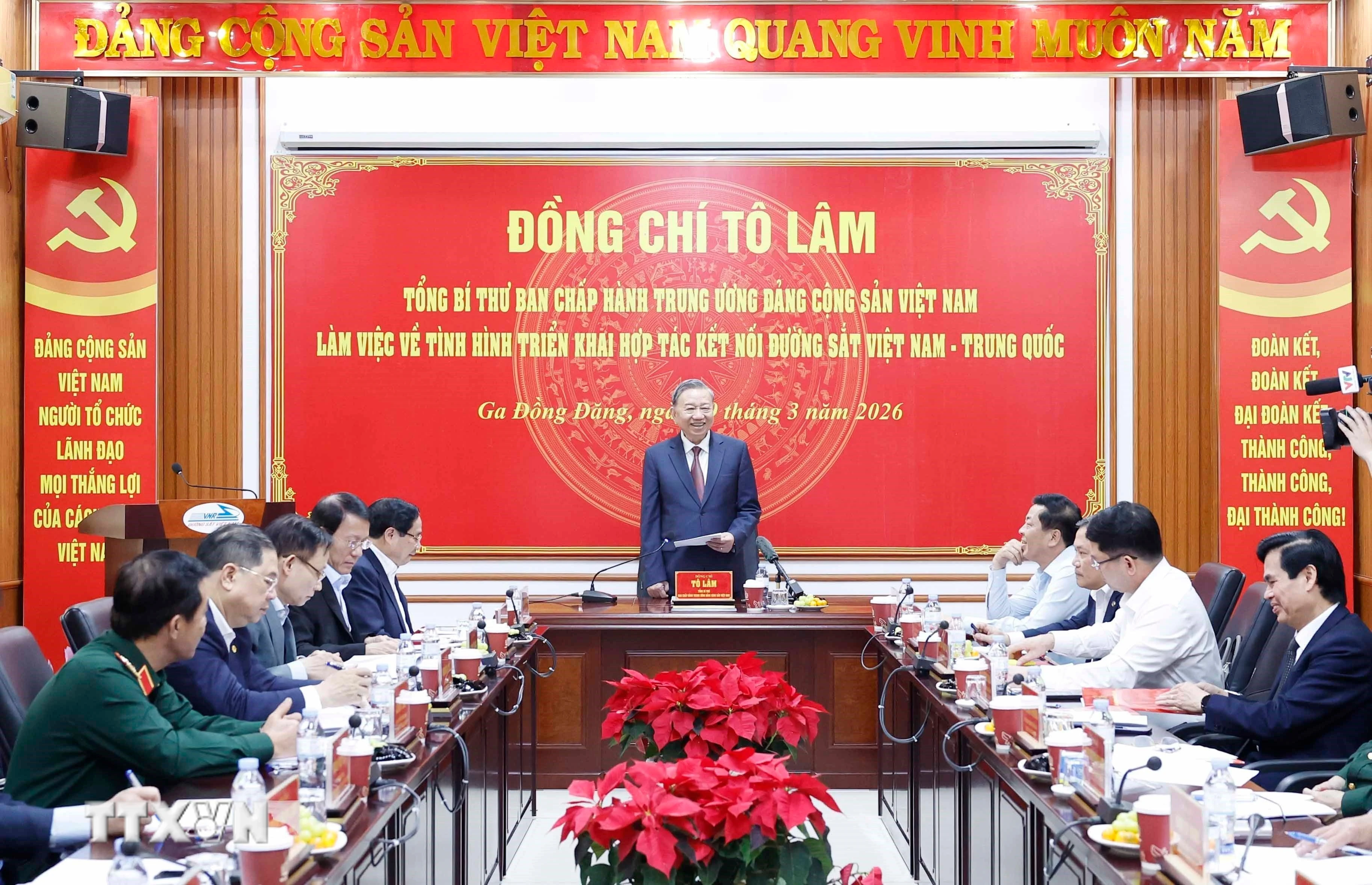 Tổng Bí thư chỉ đạo đẩy nhanh triển khai hợp tác kết nối đường sắt Việt - Trung
