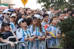 (Hình minh họa) Cổ động viên Argentina cổ vũ đội nhà. (Ảnh: Thanh Tuấn/TTXVN)
