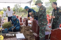 Tỉnh Bắc Ninh đang huy động sự vào cuộc của cả hệ thống chính trị, đẩy nhanh triển khai “Chiến dịch 500 ngày đêm tìm kiếm, quy tập và xác định danh tính hài cốt liệt sỹ”. (Ảnh: Thanh Thương/TTXVN)