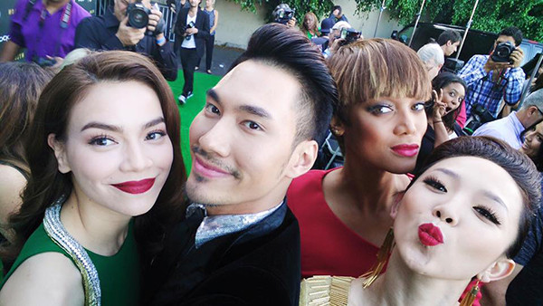 Dàn sao Việt sang Mỹ "khoe dáng" cùng siêu mẫu Tyra Banks ảnh 5