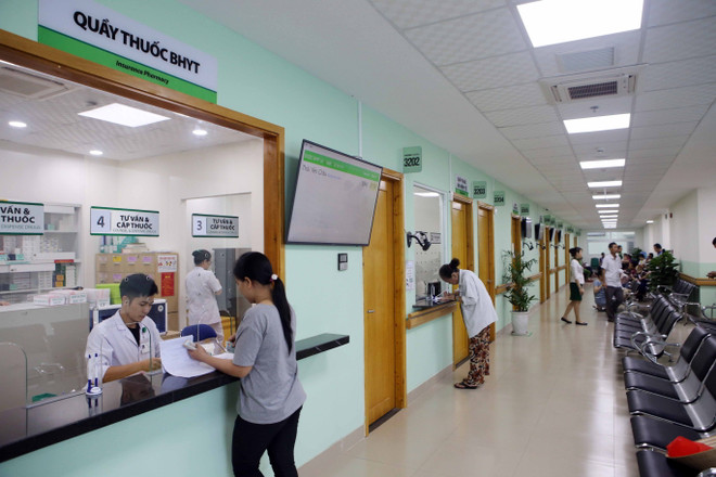 Khu vực khám chữa bệnh của bảo hiểm y tế được trang bị khang trang hiện đại trong khu nhà mới. (Ảnh: Trần Lê Lâm/TTXVN) Đà Nẵng đưa vào sử dụng khu khám chữa bệnh theo chuẩn quốc tế ảnh 1