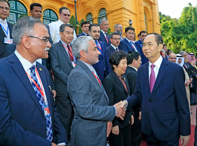 Chủ tịch nước tiếp các trưởng đoàn dự Đại hội ASOSAI lần thứ 14 ảnh 1