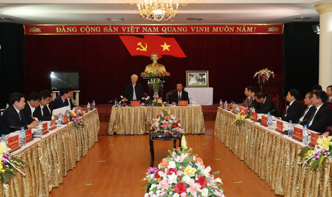 Tổng Bí thư Nguyễn Phú Trọng thăm, làm việc tại tỉnh Nam Định ảnh 2