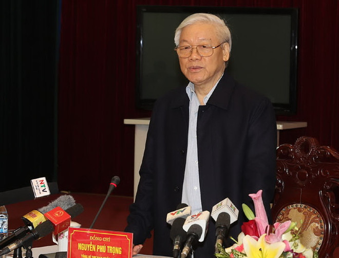 Tổng Bí thư Nguyễn Phú Trọng thăm, làm việc tại tỉnh Nam Định ảnh 1