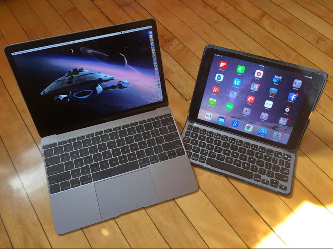 MacBook và iPad. (Nguồn: iLounge) Apple có thể đưa OLED vào máy tính xách tay và máy tính bảng ảnh 1
