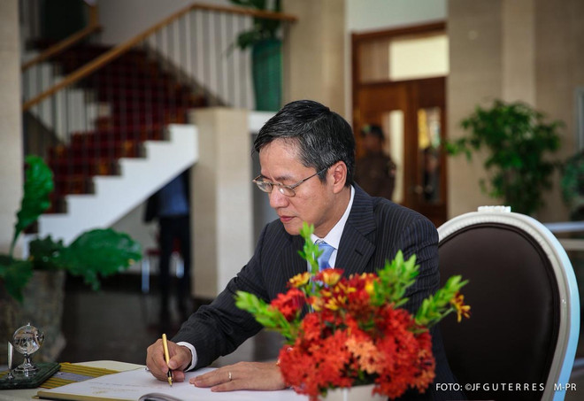 Đại sứ Phạm Vinh Quang trình Quốc thư lên Tổng thống Timor Leste ảnh 1