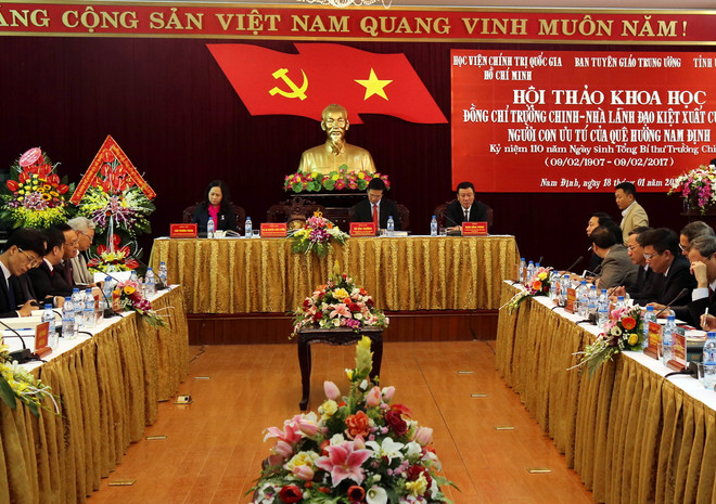 Hội thảo kỷ niệm 110 năm ngày sinh Tổng Bí thư Trường Chinh ảnh 1