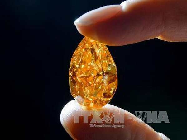 Viên kim cương màu cam lớn nhất được bán đấu giá ảnh 1