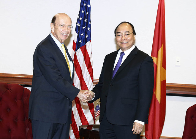 Thủ tướng Nguyễn Xuân Phúc tiếp Bộ trưởng Thương mại Hoa Kỳ ảnh 1