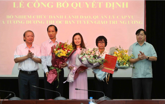 Công bố quyết định bổ nhiệm lãnh đạo cấp vụ thuộc Ban Tuyên giáo TW ảnh 1