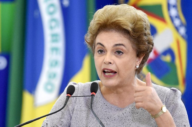 Tổng thống Brazil Dilma Rousseff. (Nguồn: AFP) Tổng thống Brazil Rousseff bác bỏ cáo buộc của phe đối lập ảnh 1